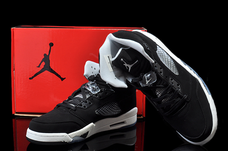 Air Jordan 5 Mens Shoes Aaa Black/White Online